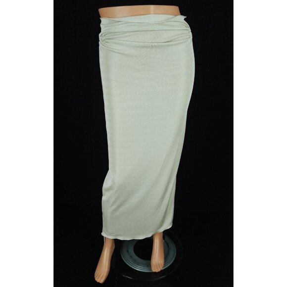 Tyrell Stretch Jersey Maxi Skirt Size XL Green SSENSE Exclusive $150 - Picture 1 of 10